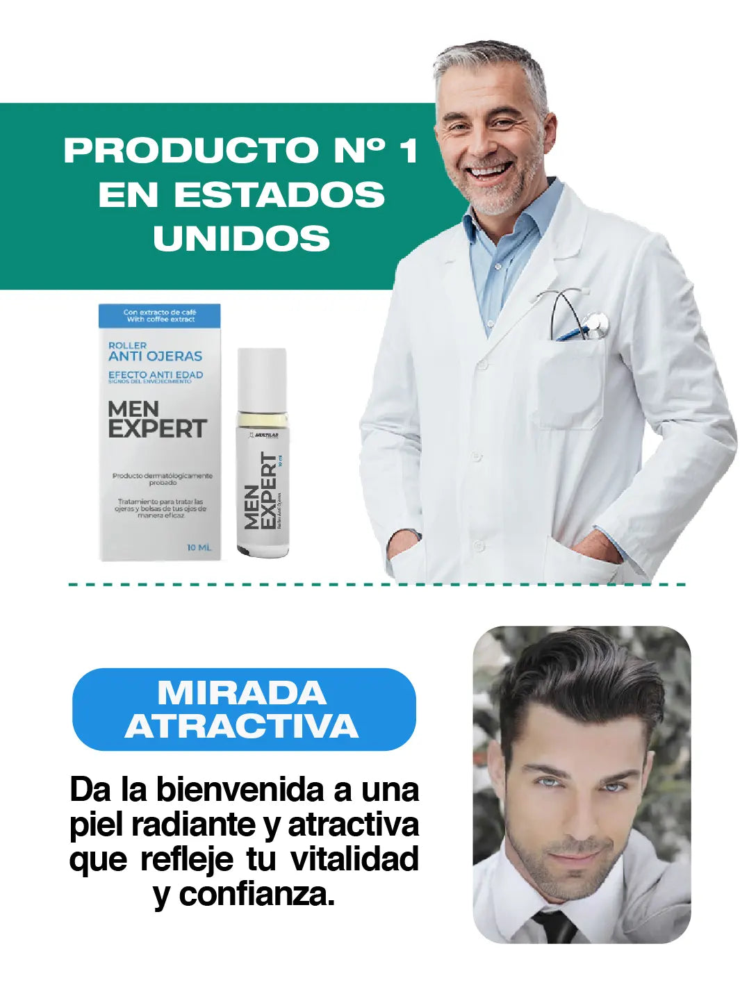 MEN EXPERT® - ROLLER ANTI OJERAS 100% EFECTIVO
